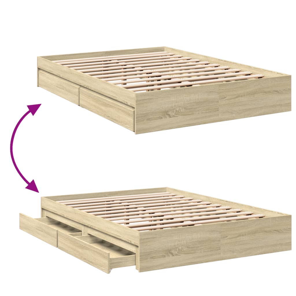 Cama Con Cajones Madera Ingeniería