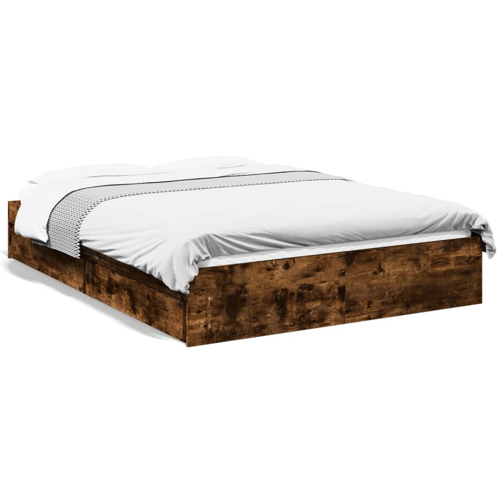 Cama Con Cajones Madera De Ingeniería