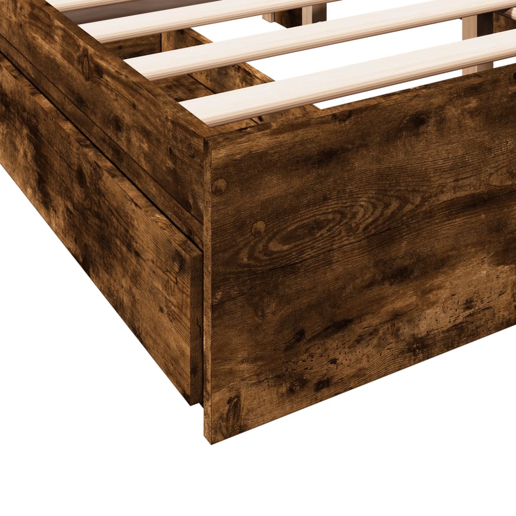 Cama Con Cajones Madera De Ingeniería