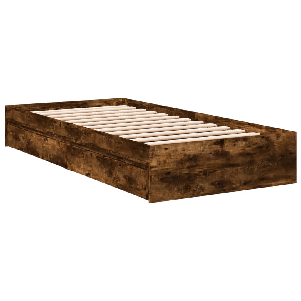 Cama Con Cajones Madera De Ingeniería