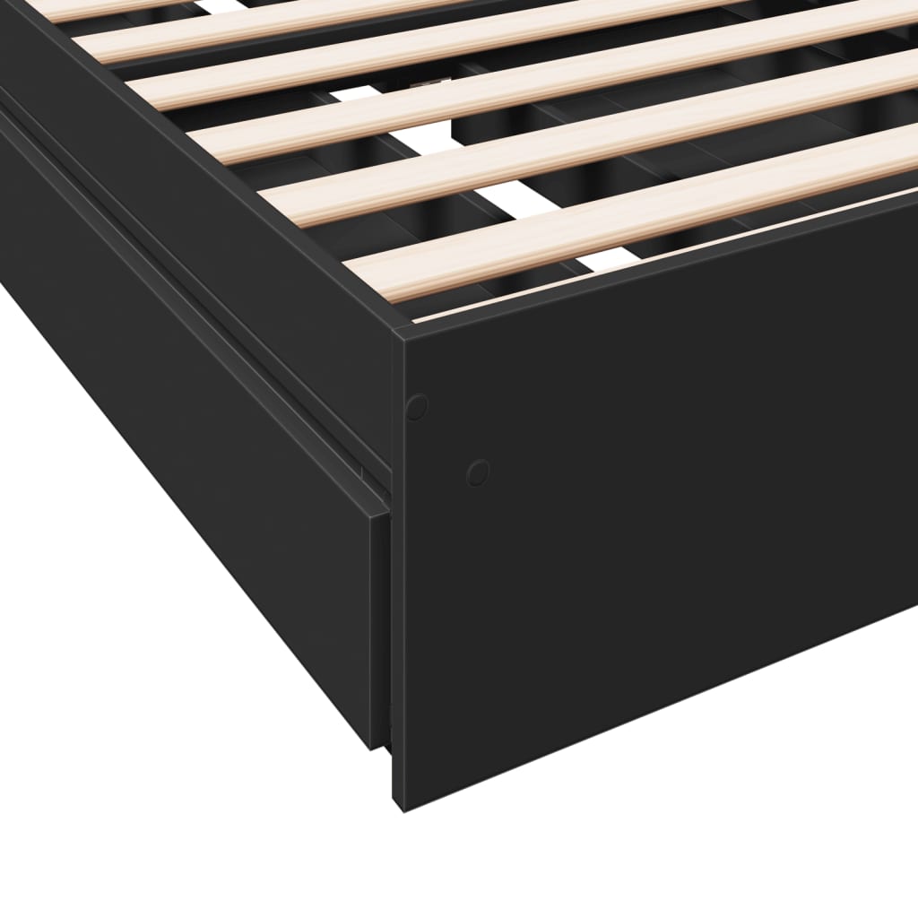Cama Con Cajones Madera De Ingeniería
