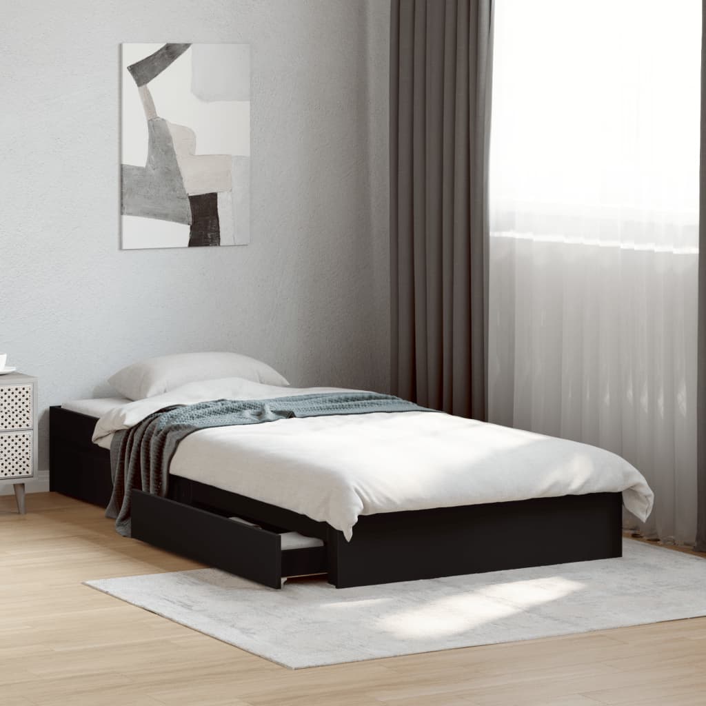 Cama Con Cajones Madera De Ingeniería