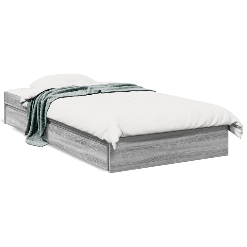 Cama Con Cajones Madera De Ingeniería