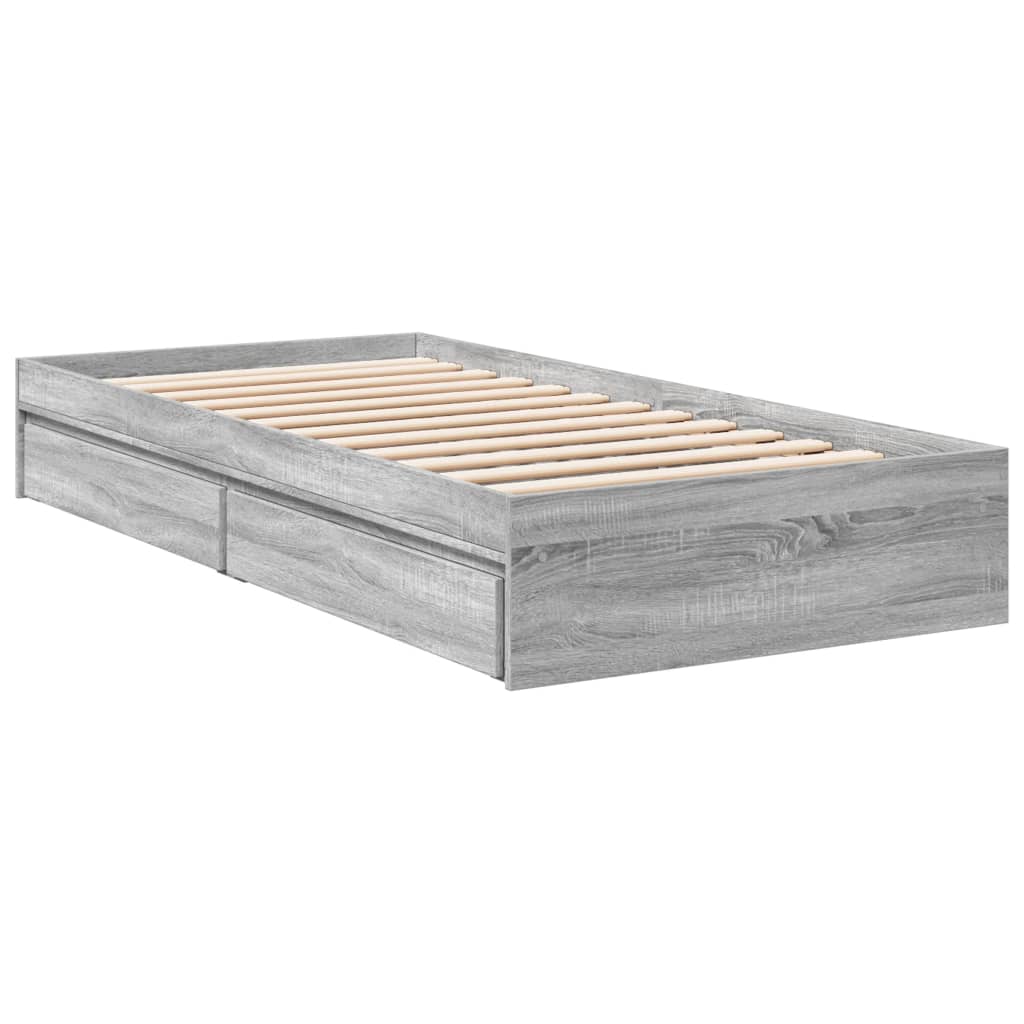 Cama Con Cajones Madera De Ingeniería