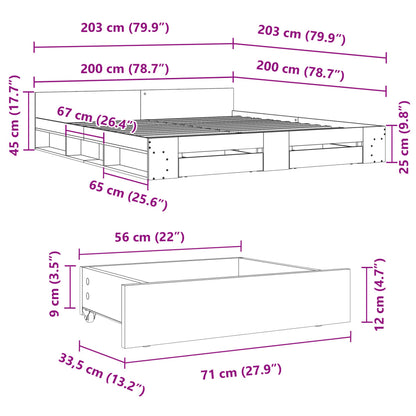 Cama Con Cajones Madera Ingeniería