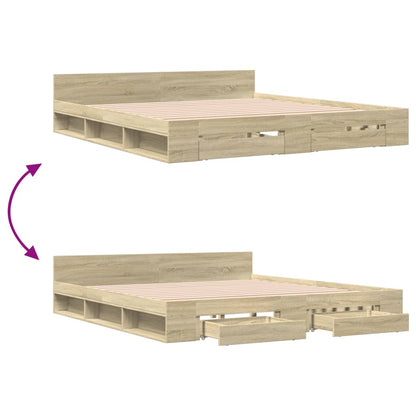 Cama Con Cajones Madera Ingeniería