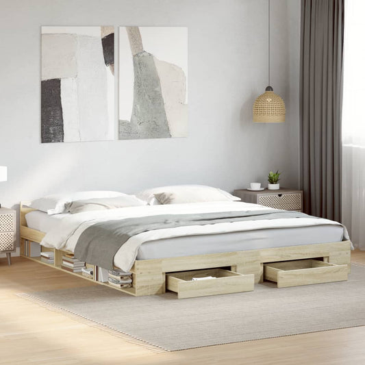 Cama Con Cajones Madera Ingeniería