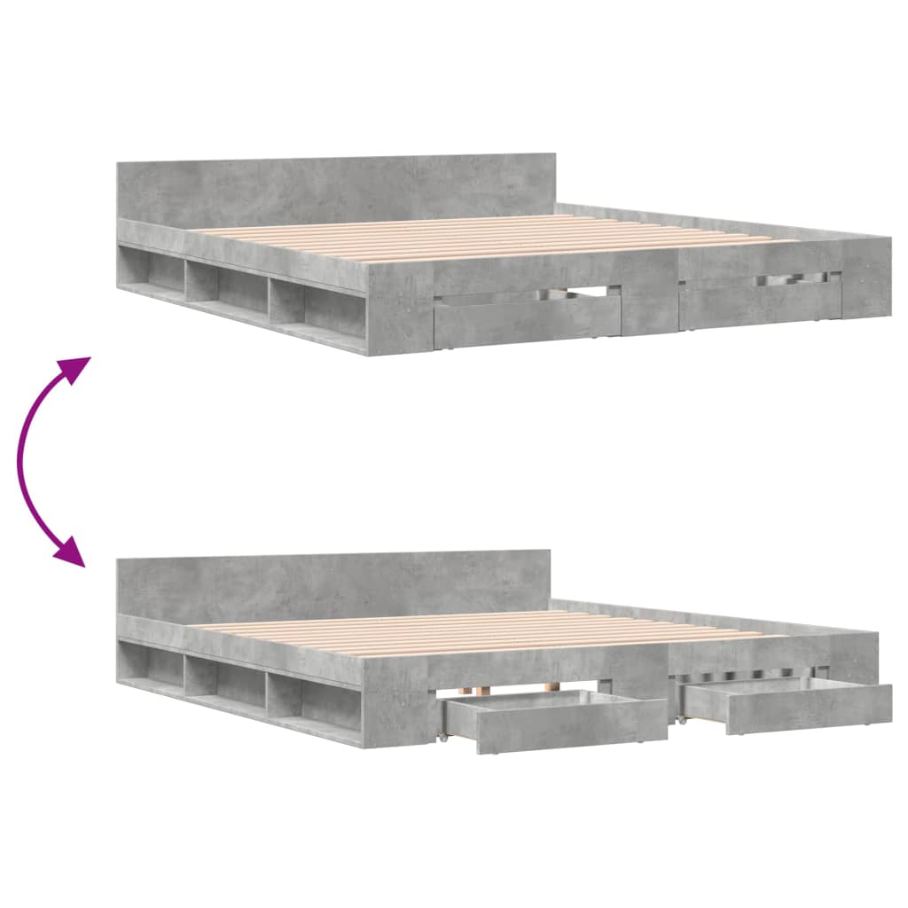 Cama Con Cajones Madera Ingeniería
