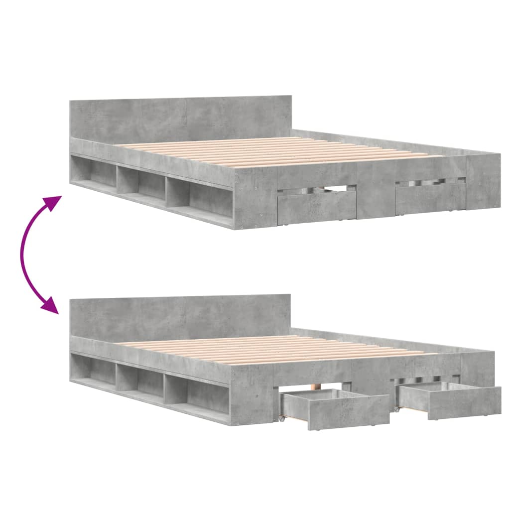 Cama Con Cajones Madera Ingeniería