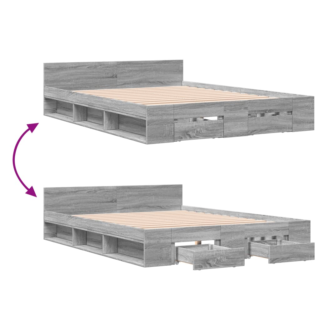 Cama Con Cajones Madera Ingeniería