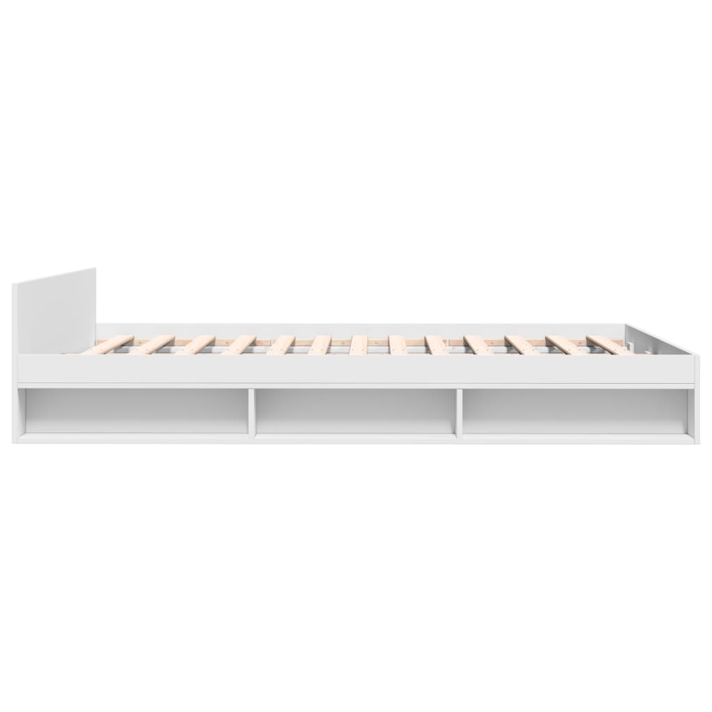 Estructura Cama Con Cajones Madera Ingeniería Blanca