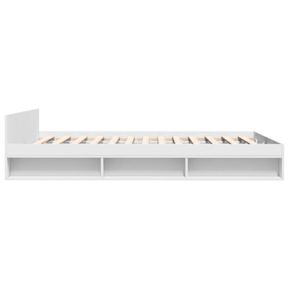 Estructura Cama Con Cajones Madera Ingeniería Blanca