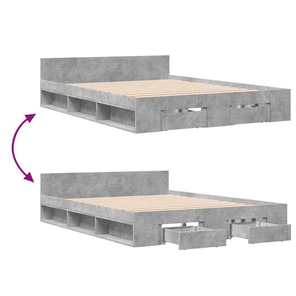 Cama Con Cajones Madera Ingeniería
