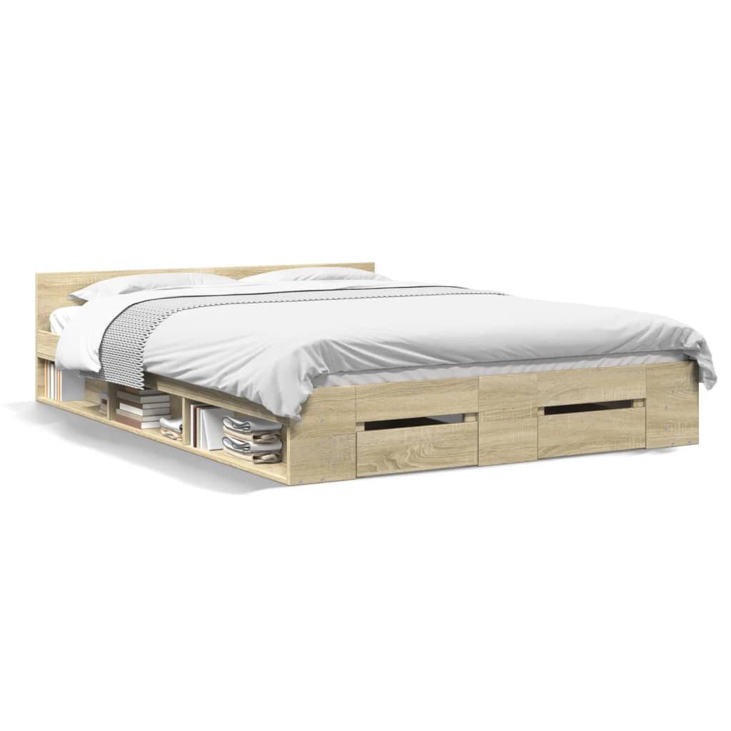 Cama Con Cajones Madera Ingeniería