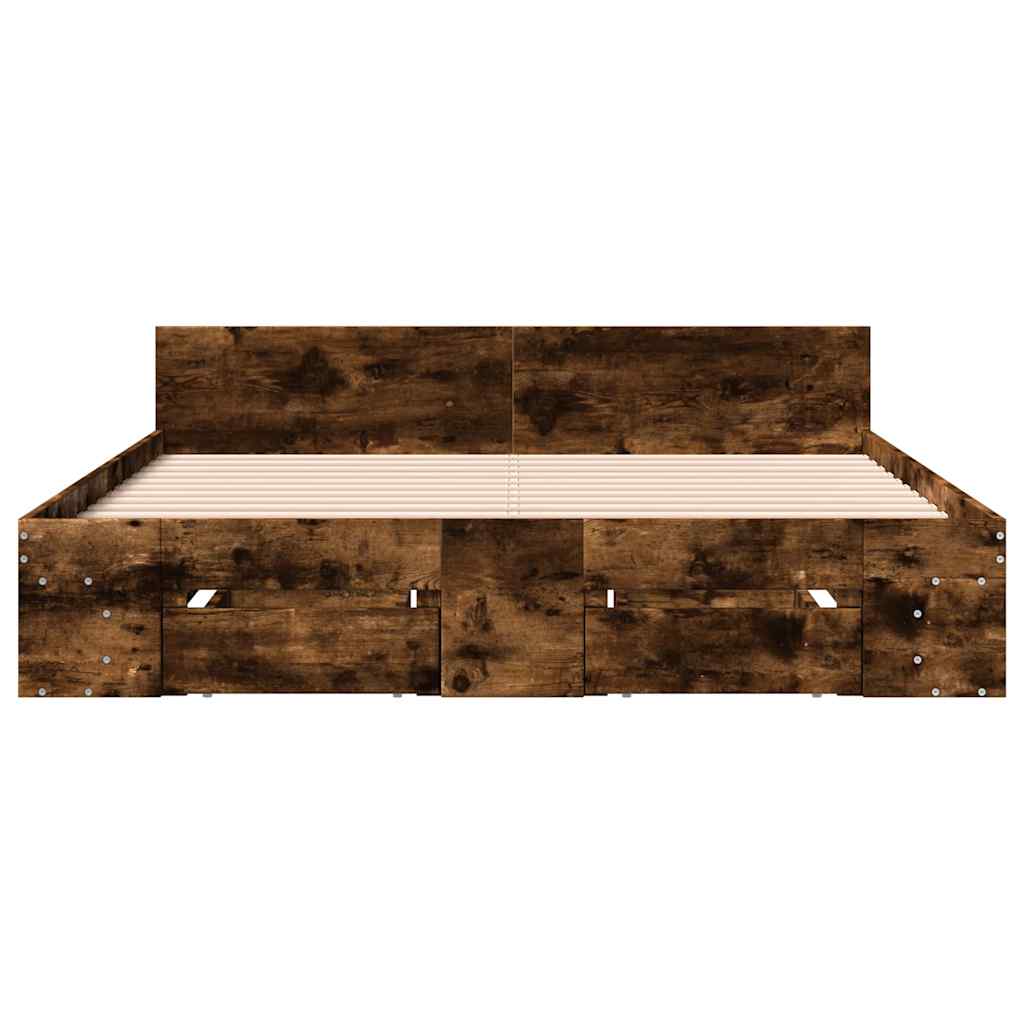Cama Con Cajones Madera De Ingeniería