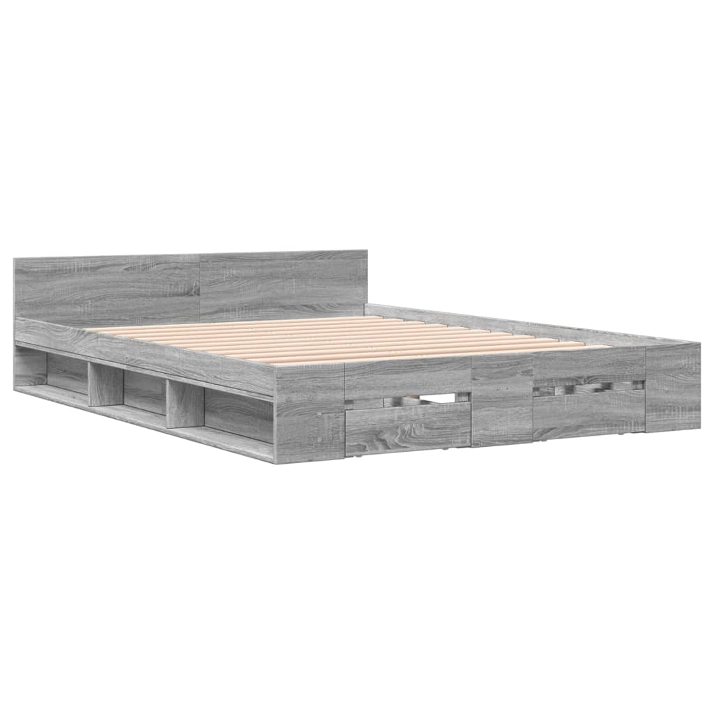 Cama Con Cajones Madera De Ingeniería