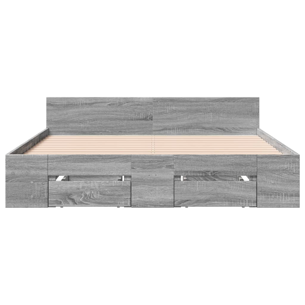 Cama Con Cajones Madera De Ingeniería