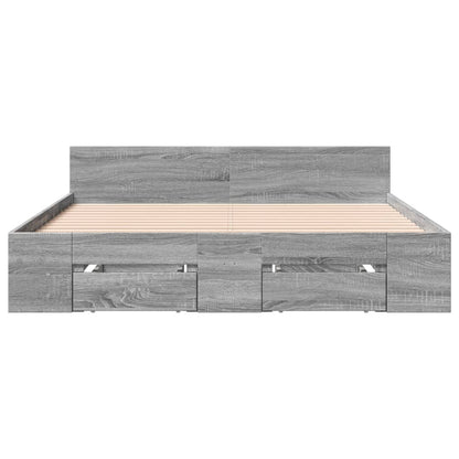 Cama Con Cajones Madera De Ingeniería