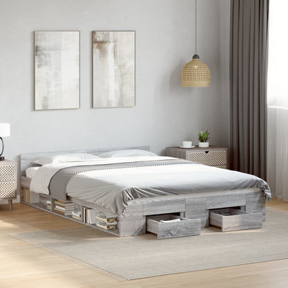 Cama Con Cajones Madera De Ingeniería