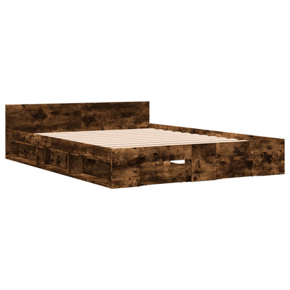 Cama Con Cajones Madera De Ingeniería