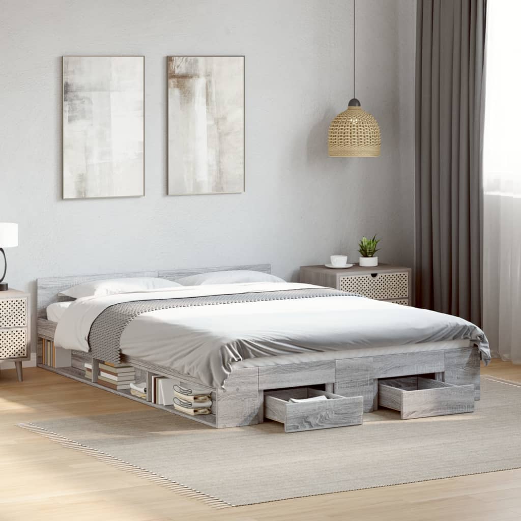 Cama Con Cajones Madera Ingeniería