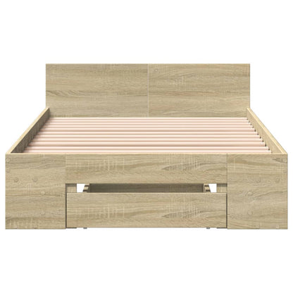 Cama Con Cajón Madera De Ingeniería