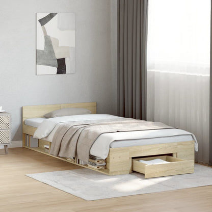 Cama Con Cajón Madera De Ingeniería