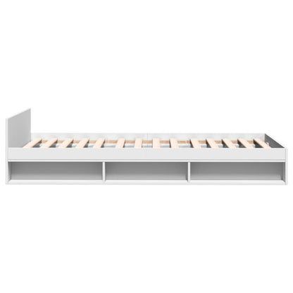 Cama Con Cajón Madera De Ingeniería Blanca