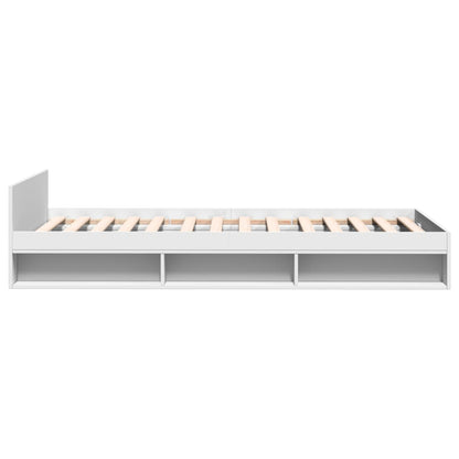 Cama Con Cajón Madera De Ingeniería Blanca