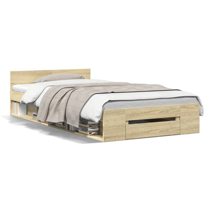 Cama Con Cajón Madera De Ingeniería