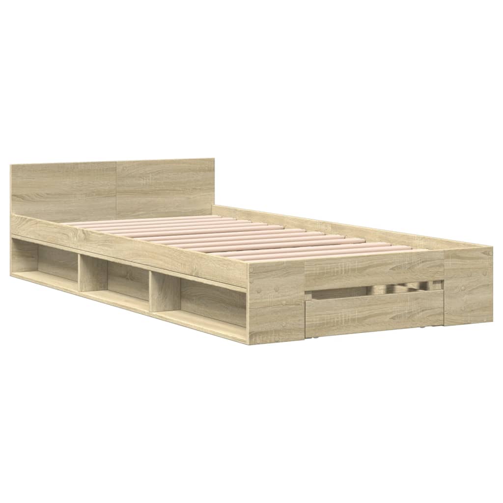 Cama Con Cajón Madera De Ingeniería
