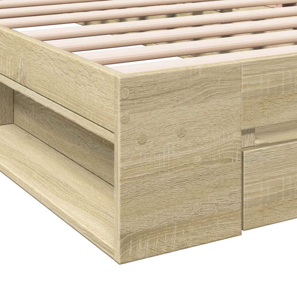 Cama Con Cajón Madera De Ingeniería