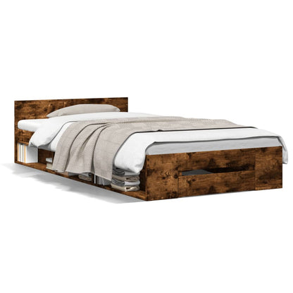 Cama Con Cajón Madera De Ingeniería