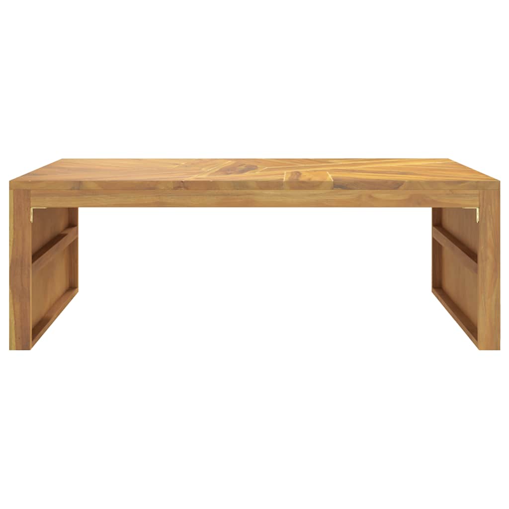 Mesa De Centro Madera Maciza De Teca 110X60X38 Cm