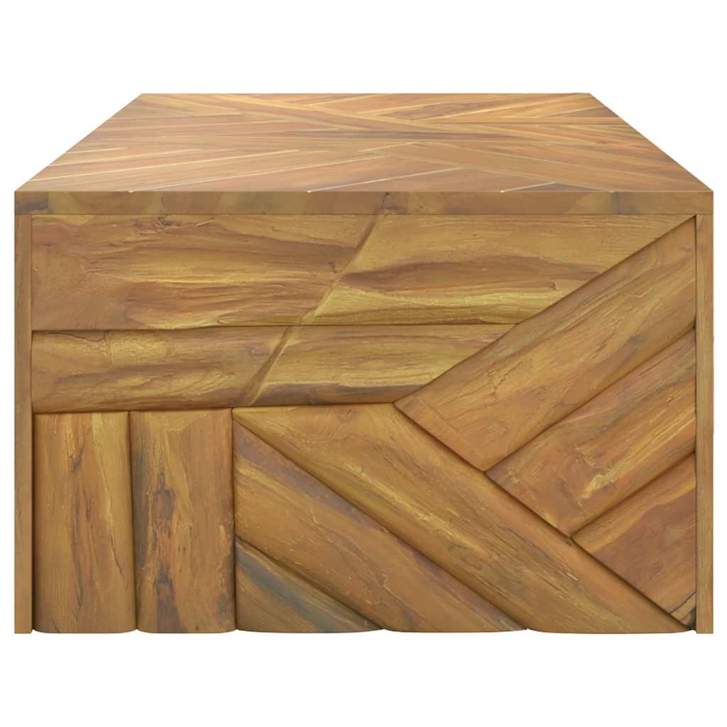 Mesa De Centro Madera Maciza De Teca 110X60X38 Cm
