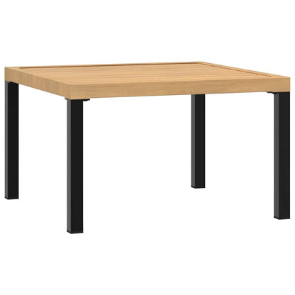 Mesa De Centro De Jardín Aluminio Negro 65X65X40 Cm
