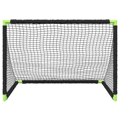 Portería De Fútbol Infantil Plegable Negra 90X64X64 Cm