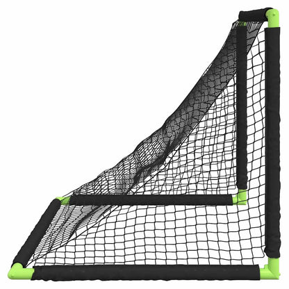 Portería De Fútbol Infantil Plegable Negra 90X64X64 Cm