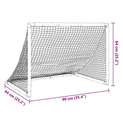 Portería De Fútbol Infantil Plegable Negra 90X64X64 Cm