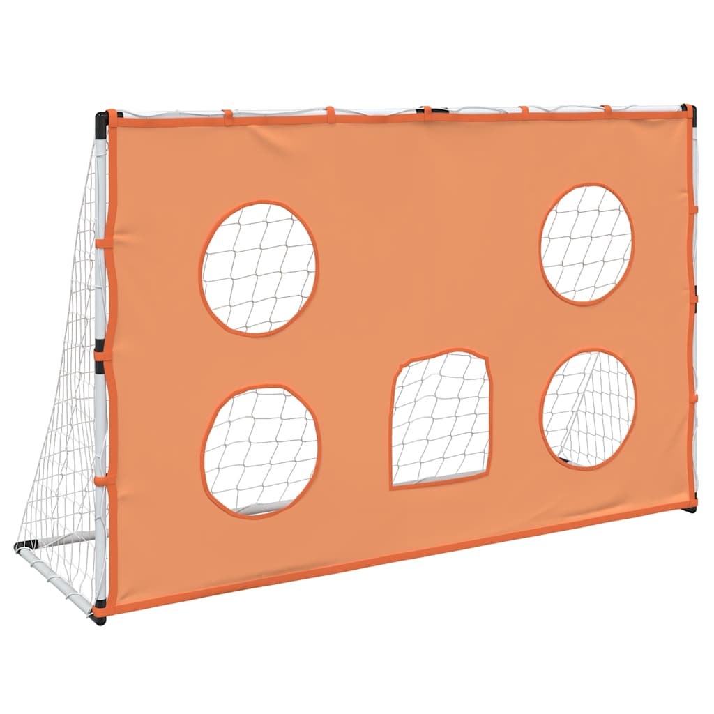 Portería De Fútbol Con Tela De Puntería Y Balón 182X62X118 Cm