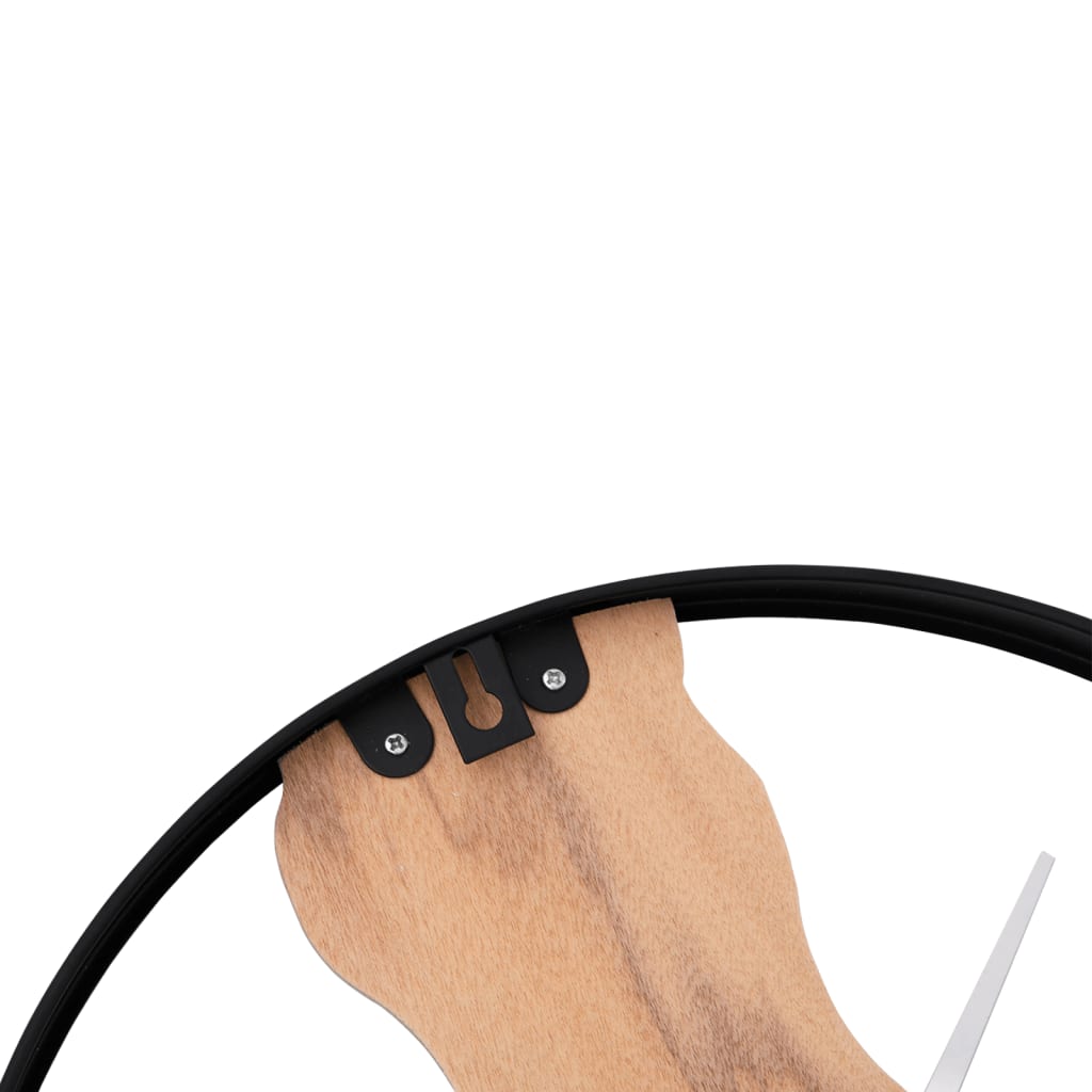 Reloj De Pared De Hierro Y Madera De Roble Ø35 Cm