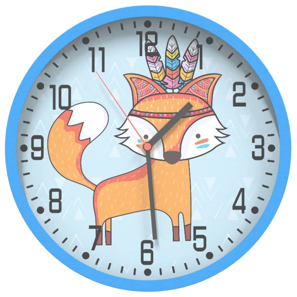 Reloj De Pared Poliestireno Y Cristal Ø25,5 Cm