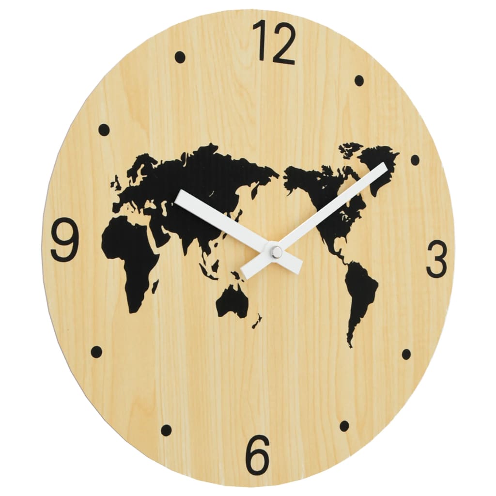 Reloj De Pared De Madera De Ingeniería Ø30 Cm