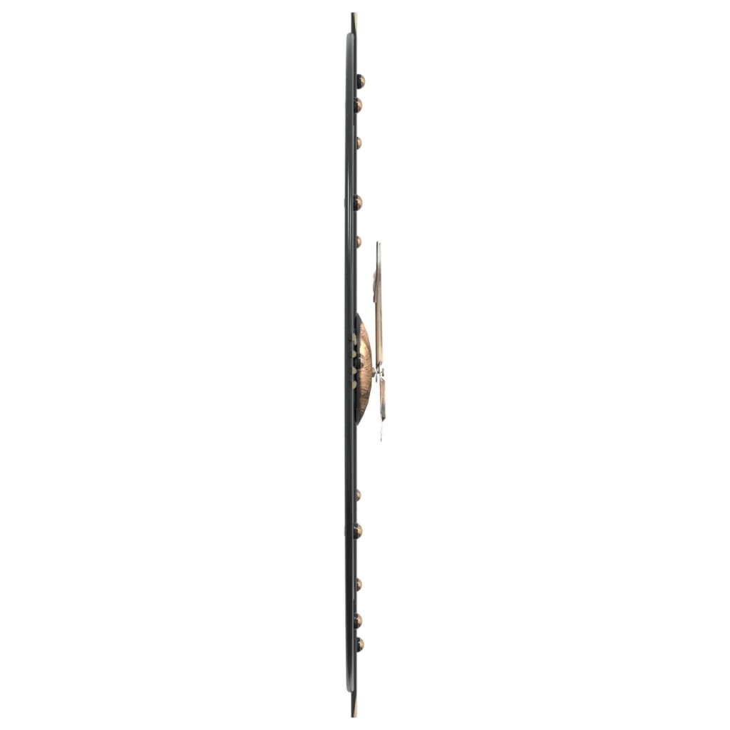 Reloj De Pared De Hierro Negro Ø60 Cm
