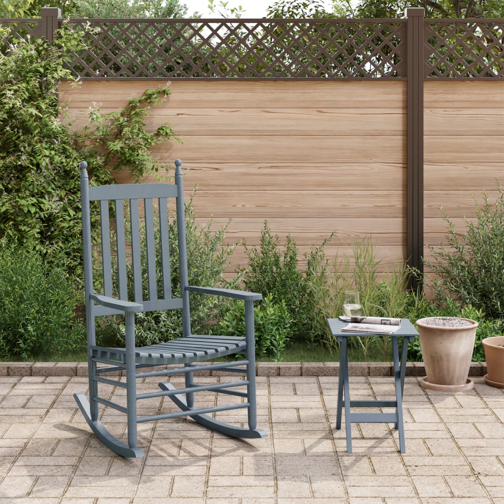 Mecedoras Con Asiento Curvo 2 Uds Madera Álamo Maciza