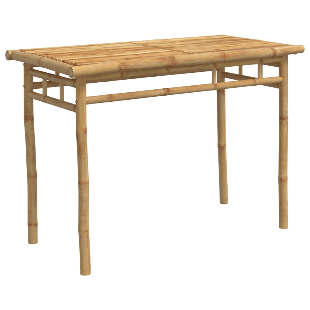 Mesa De Comedor De Jardín Bambú 110X55X75 Cm