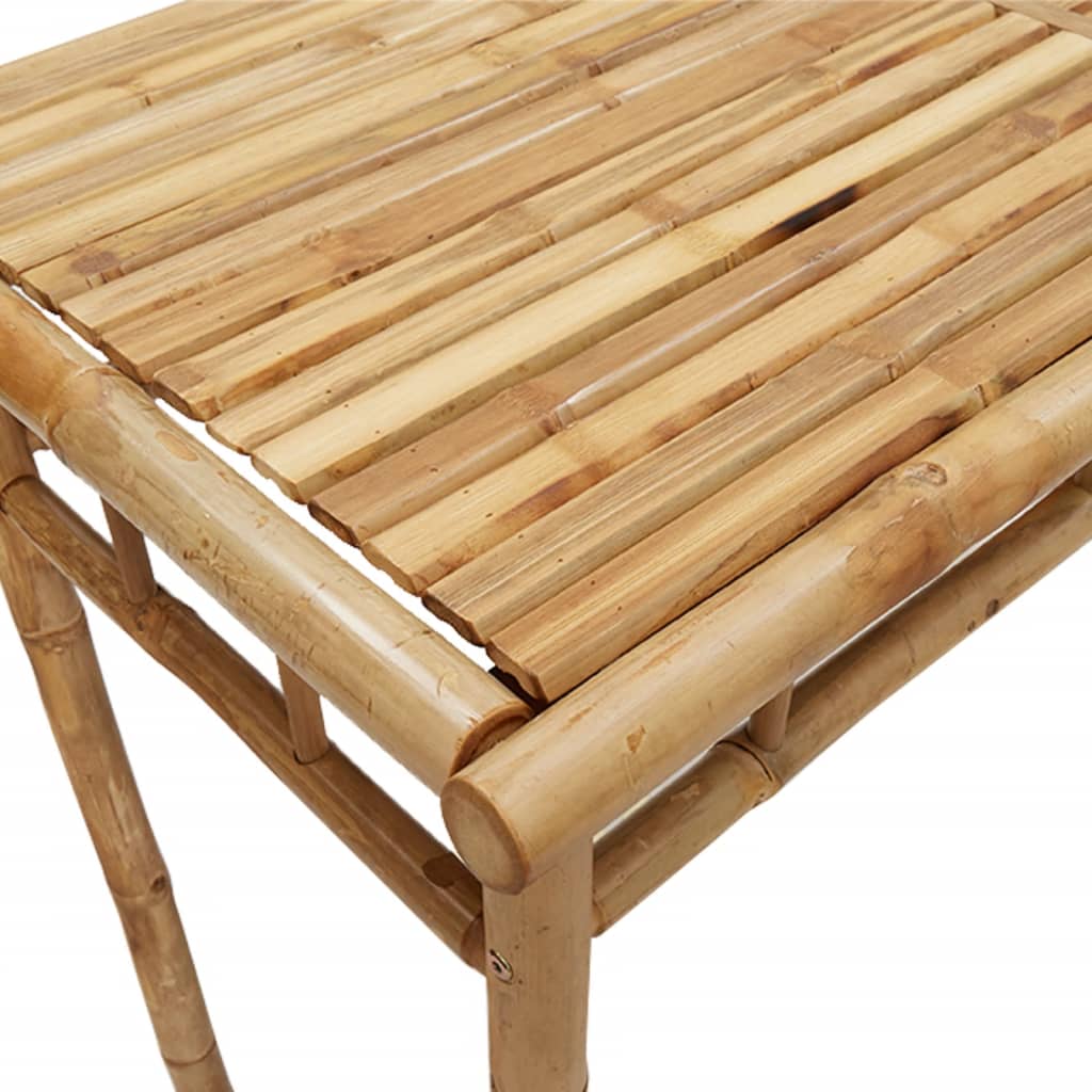 Mesa De Comedor De Jardín Bambú 110X55X75 Cm