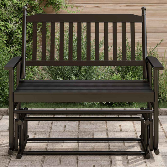 Banco Deslizante Madera Maciza De Álamo 118X70X104,5 Cm