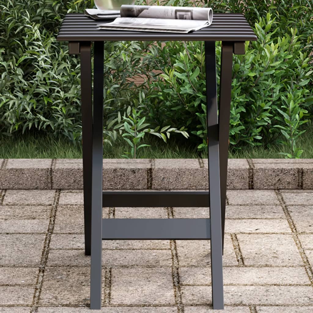 Mesa Auxiliar Plegable Madera Maciza De Álamo
