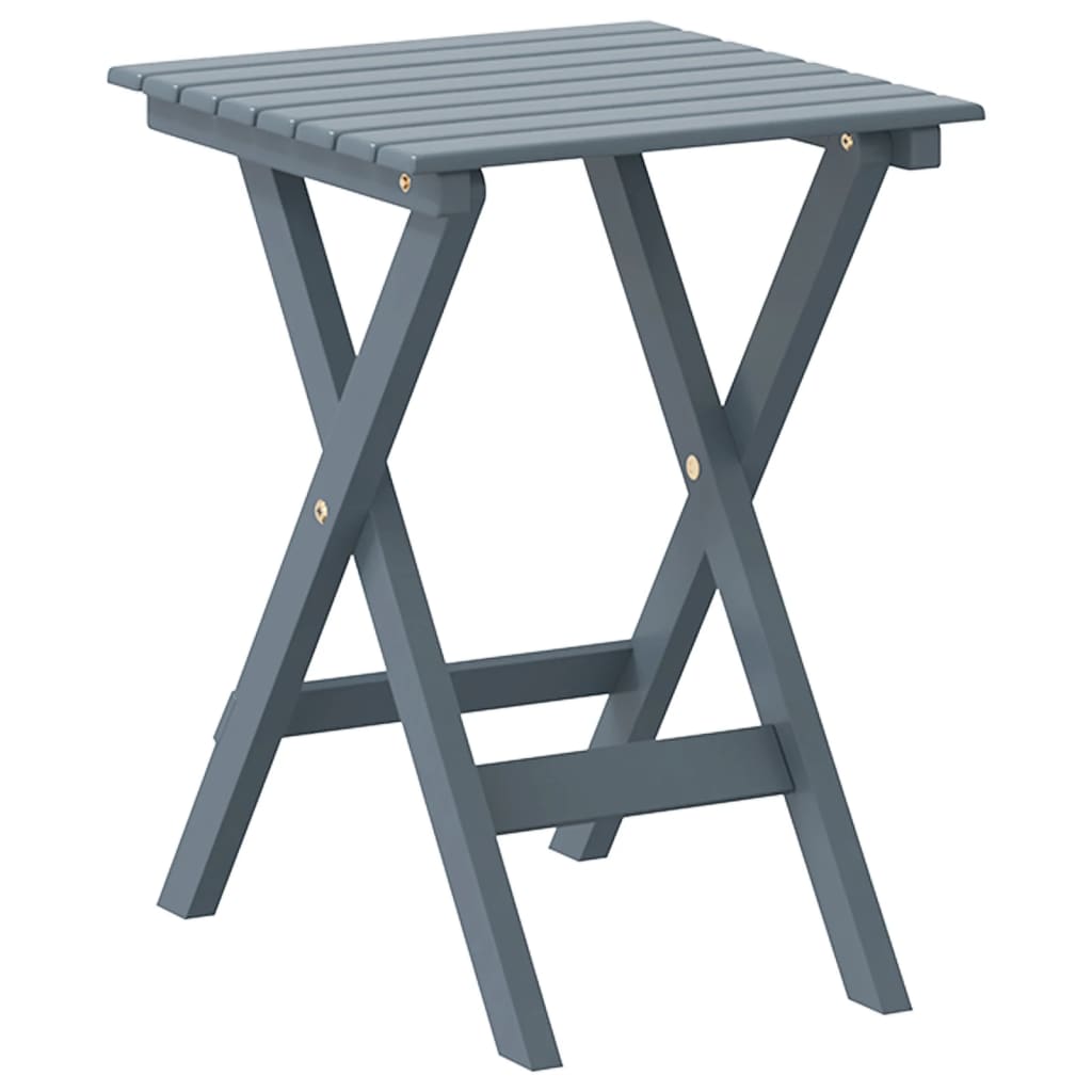 Mesa Auxiliar Plegable Madera Maciza De Álamo